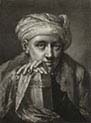 Man Wearing Turban Leaning on Book